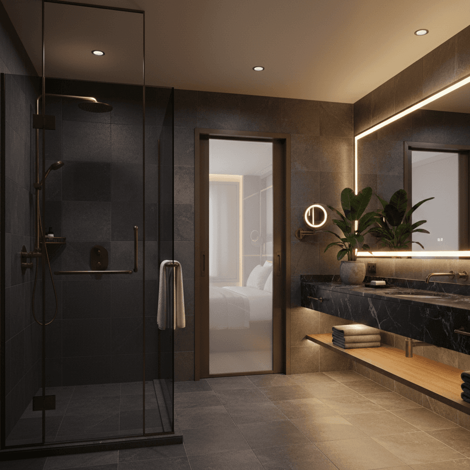 ADA compliant luxury bathroom