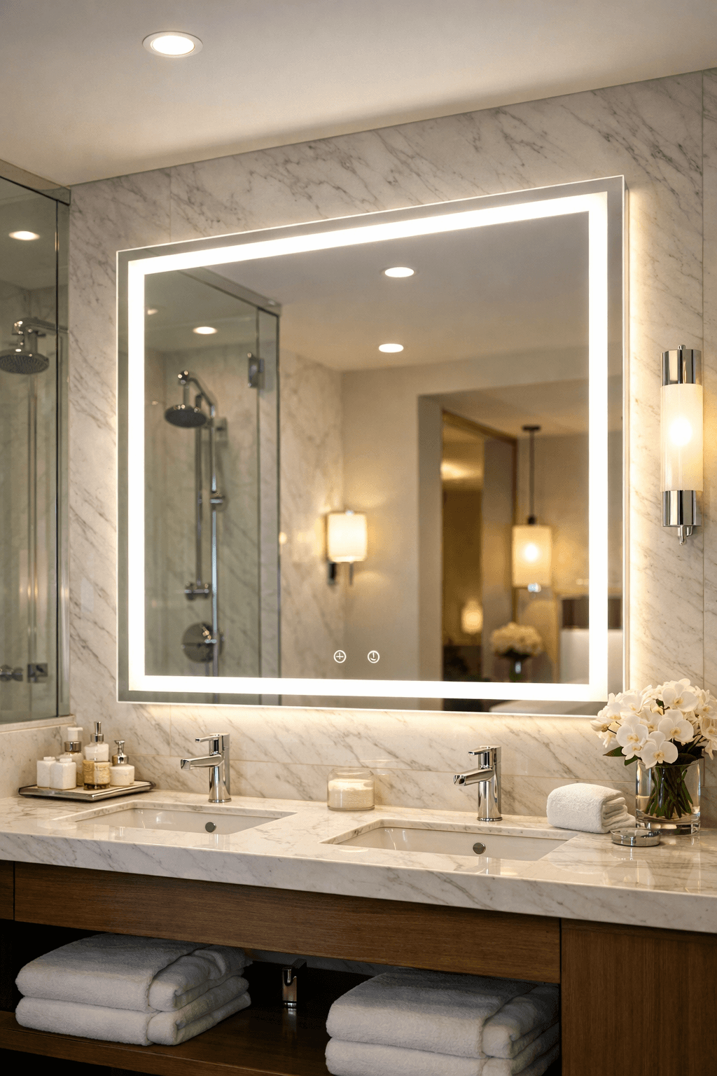 Luxury illuminated mirror