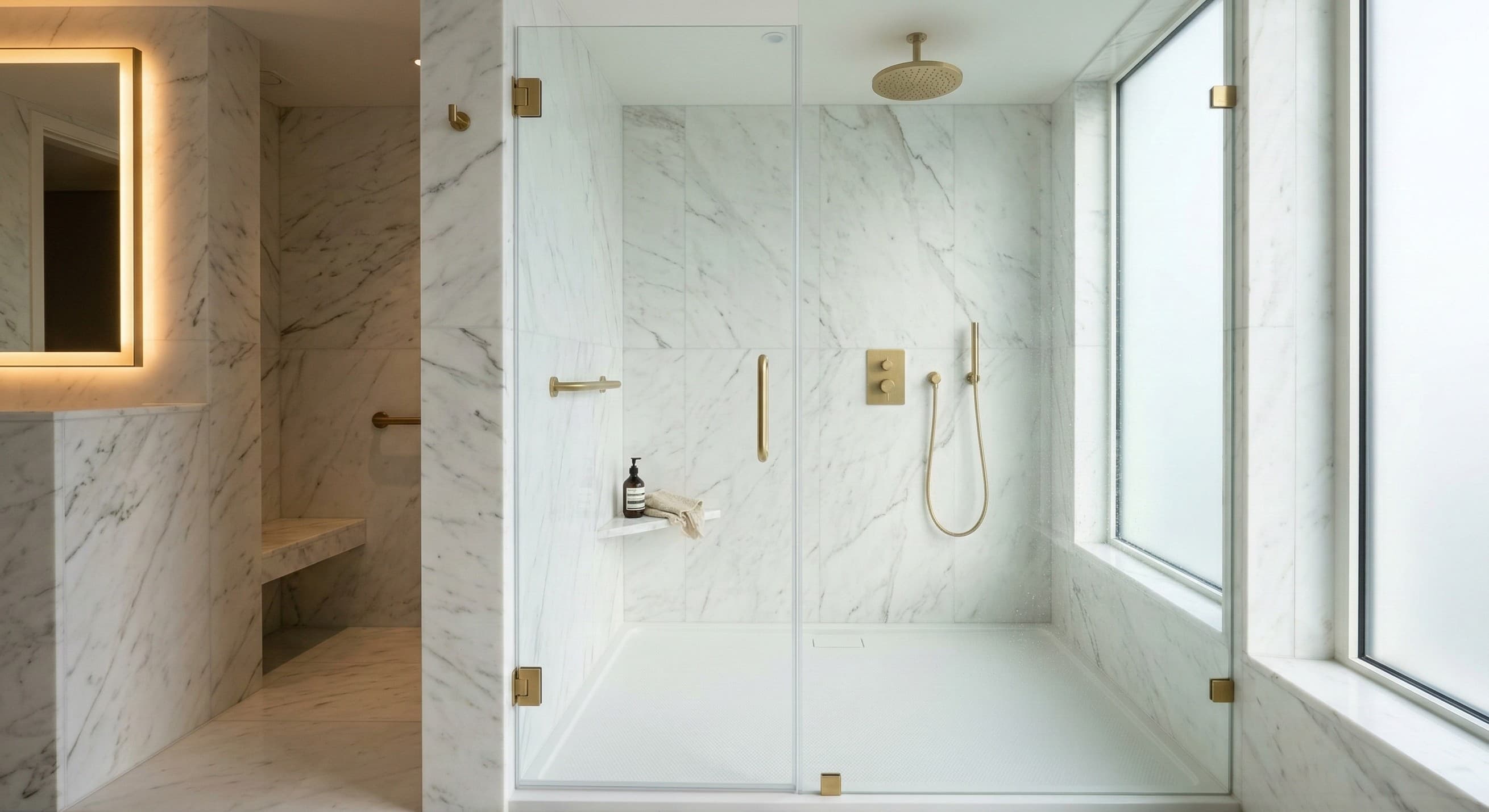 Hotel shower base installation