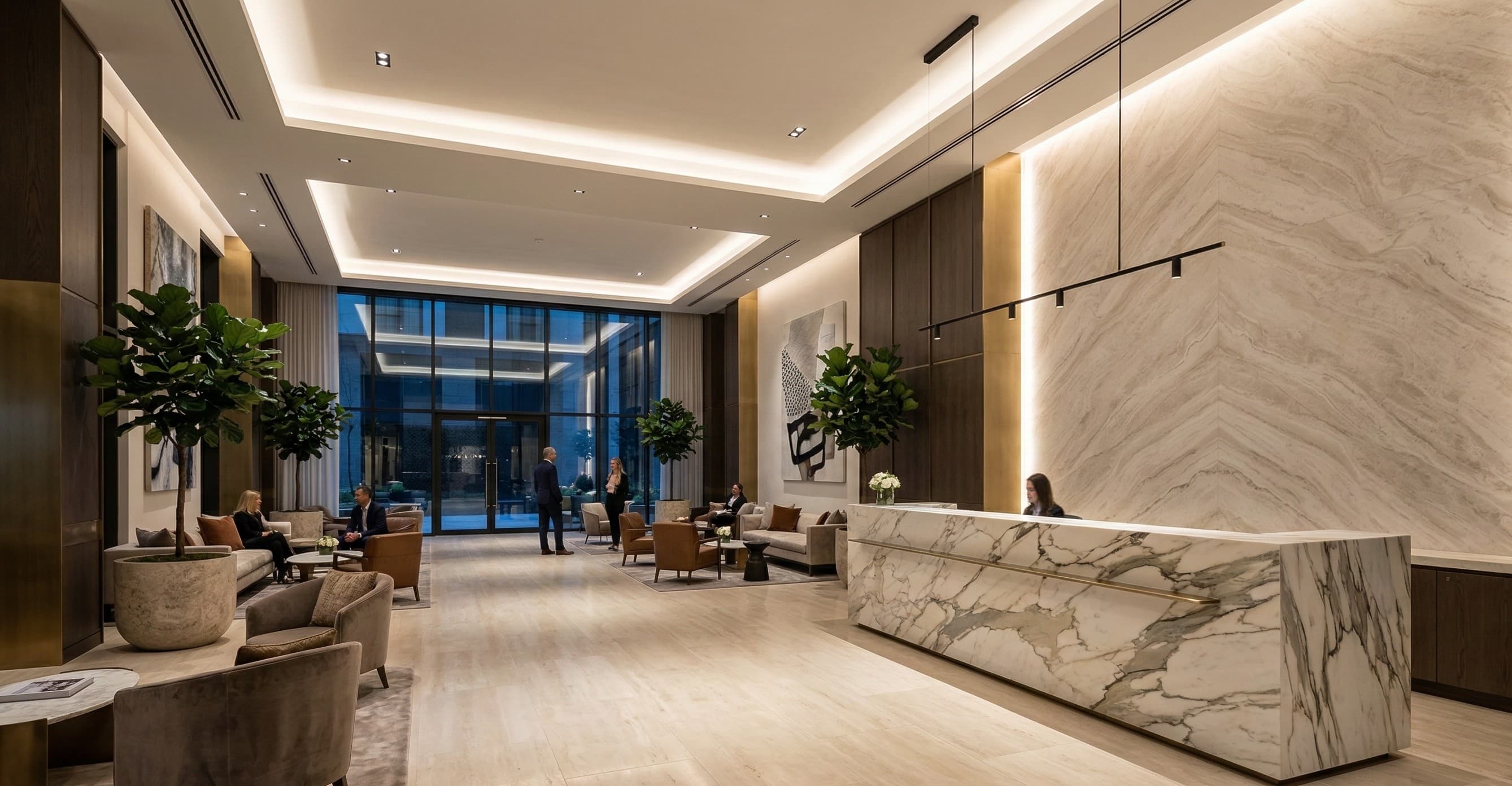 Premium natural stone slabs for hospitality